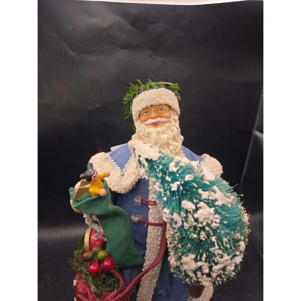 VTG Clothtique by Possible Dreams 1989 Santa in Blue Robe Figurine #713048